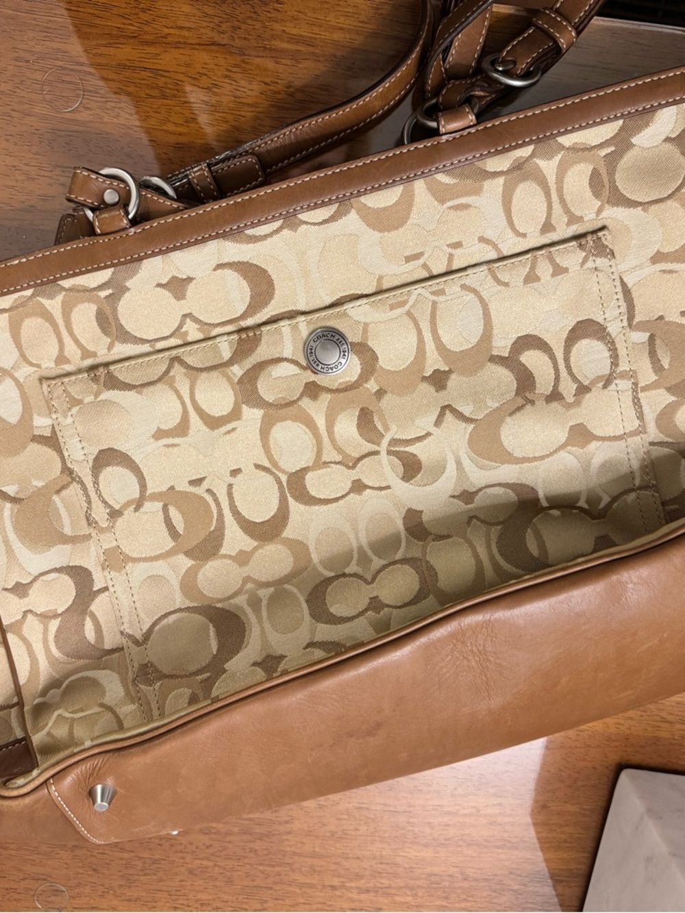 Coach Signature Canvas Shoulder Bag or Baby & Diaper Bag